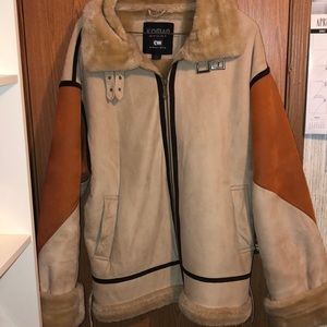 ❗️SALE❗️ Suede/faux fur coat